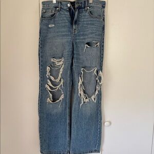 Aéropostale Ripped High Rise Baggy Jeans